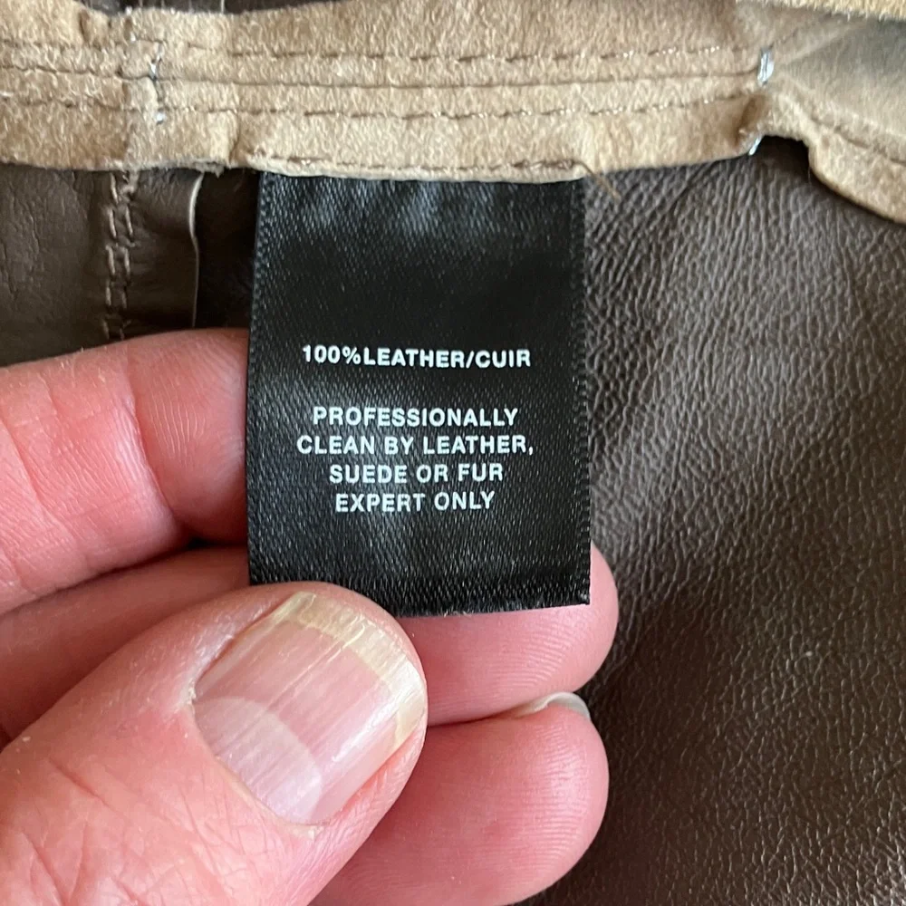 Lafayette 148 New York Taupe Suede Leather Jacket - Picture 3 of 8